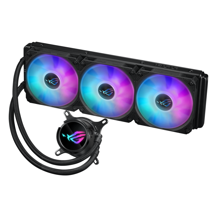 ASUS ROG Strix LC III 360 ARGB CPU Liquid Cooling, 360mm Radiator, 3x ROG Strix AF-12S aRGB 120mm Fans Black