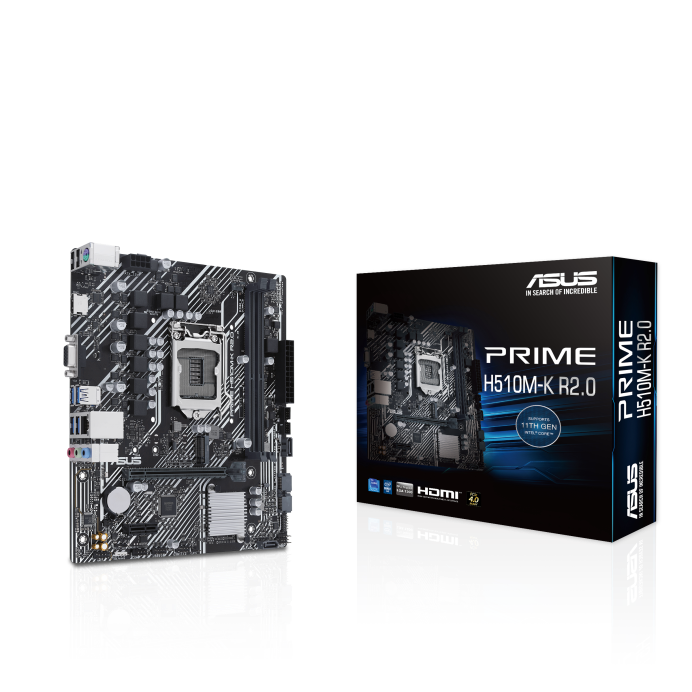 ASUS PRIME H510M-K R2.0 LGA 1200 mATX Motherboard Intel