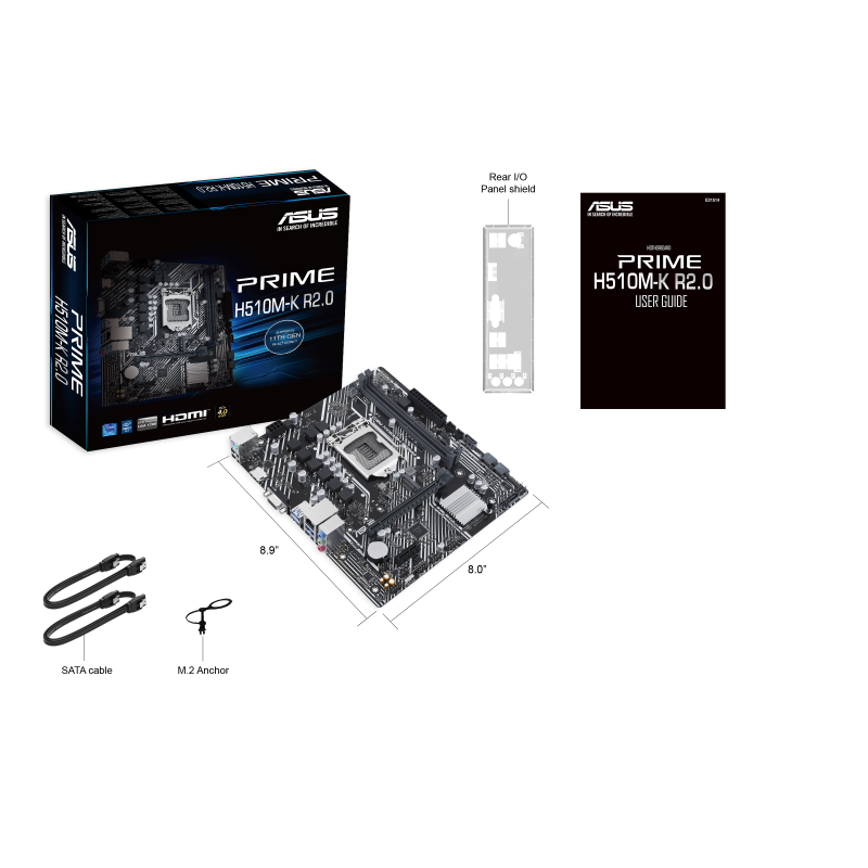 ASUS PRIME H510M-K R2.0 LGA 1200 mATX Motherboard Intel