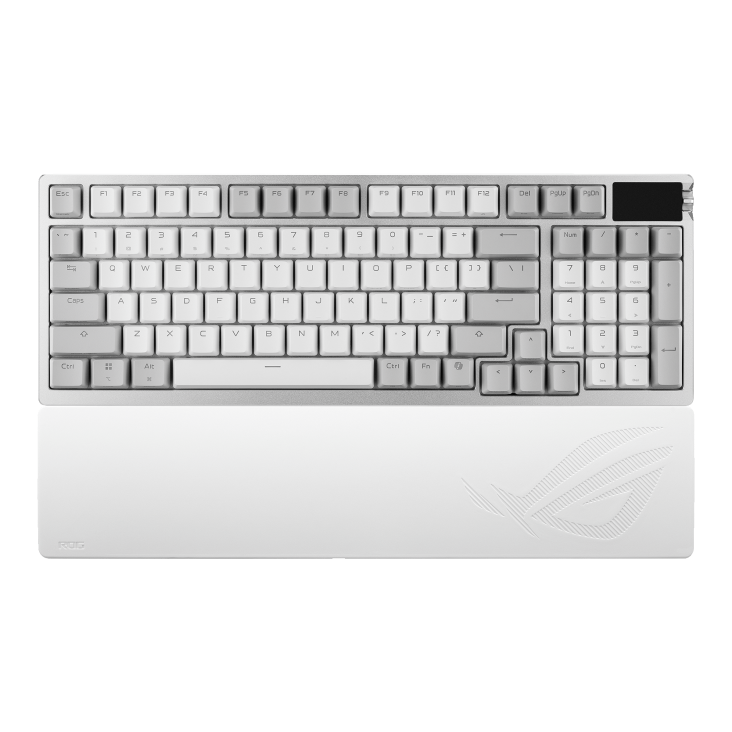 ASUS ROG M901 AZOTH 96 HE 96% WIRELESS ANALOG GAMING KEYBOARD - WHITE