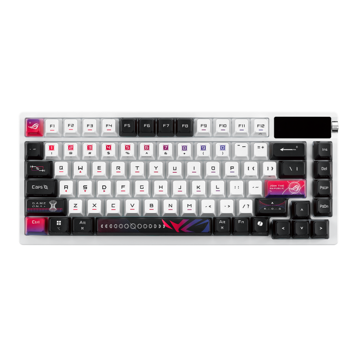 ASUS ROG M704 AZOTH X 75% WIRELESS MECHANICAL GAMING KEYBOARD WHITE