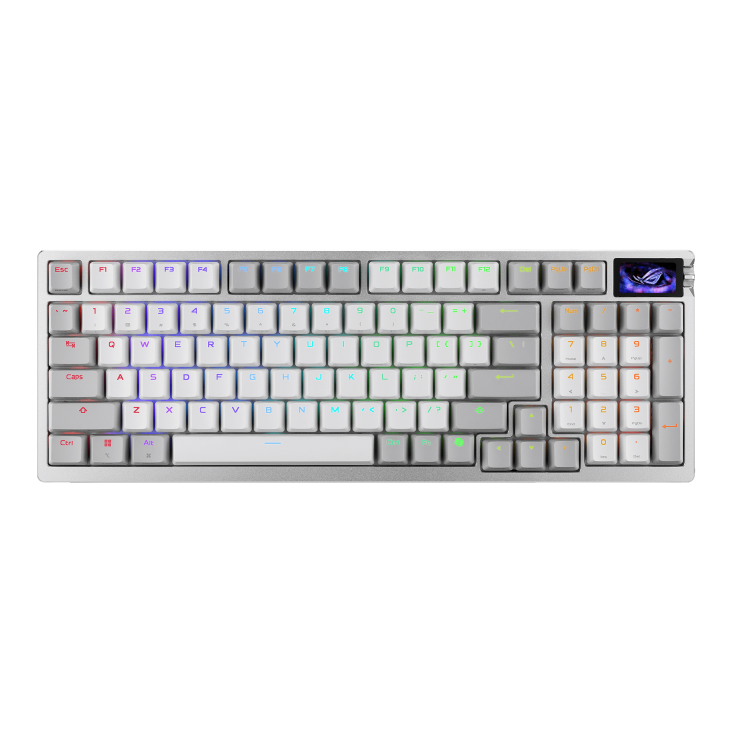 ASUS ROG M901 AZOTH 96 HE 96% WIRELESS ANALOG GAMING KEYBOARD - WHITE