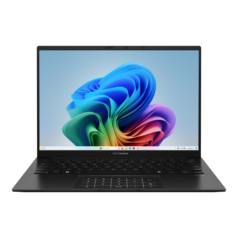 ASUS Zenbook 14 OLED Light Weight Laptop, AMD Ryzen AI 7 350 Processor up to 5.0GHz, 3K OLED - Jade Black Windows 11 Home