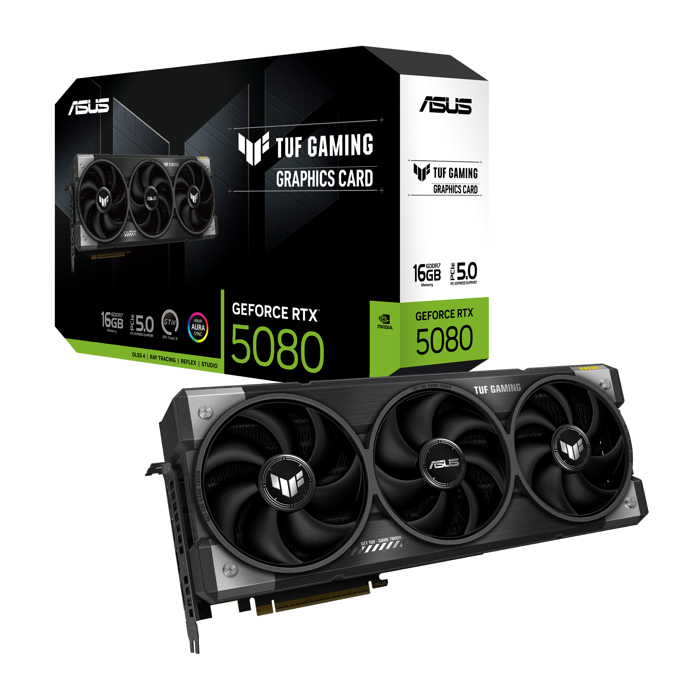 ASUS TUF Gaming GeForce RTX™ 5080 16GB GDDR7 - Graphics Card ASUS TUF Gaming GeForce RTX™ 5080 16GB GDDR7 - Graphics Card