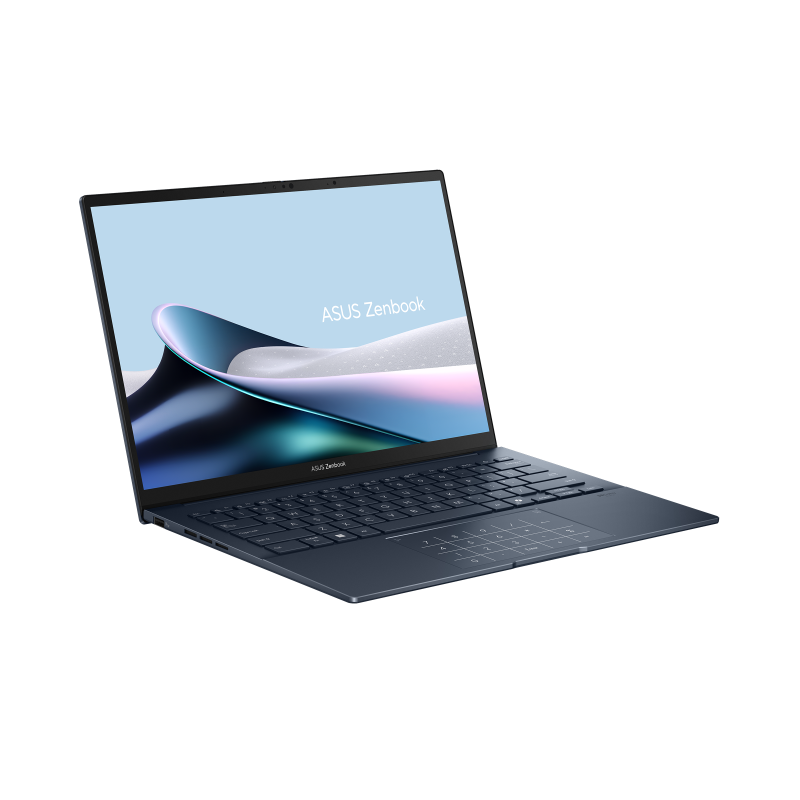 ASUS Zenbook 14 OLED Light Weight Laptop Intel vPro Enterprise Intel Core Ultra 9 Processor 285H Up to 5.4 GHz 14 Inch 3K (2880 x 1800) OLED TOUCH Ponder Blue - Windows 11 Home