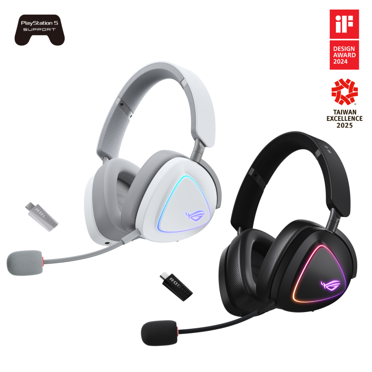 ASUS ROG A701 DELTA II TRI MODE WIRELESS GAMING HEADSET - WHITE