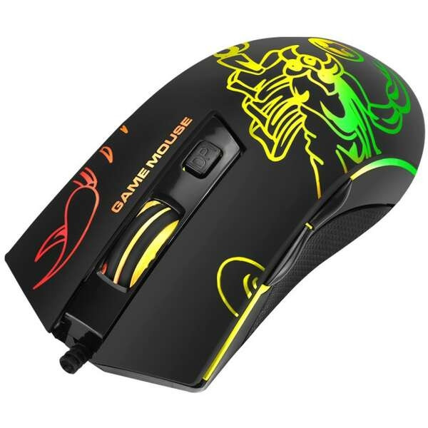 MARVO M209 6400 DPI Wired Computer Mouse 7 Colors Backlight Optical Sensor Gaming Mouse