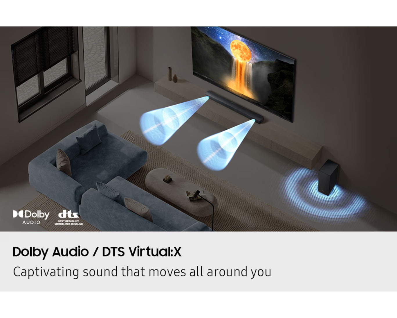 Samsung B-series Soundbar 370W 3.1ch with Q-Symphony