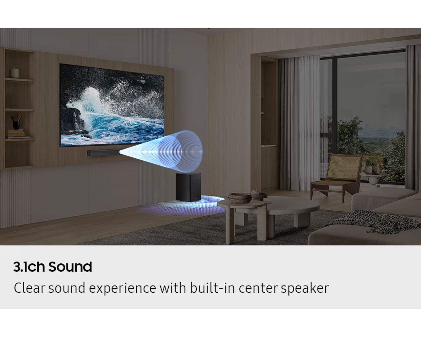 Samsung B-series Soundbar 370W 3.1ch with Q-Symphony