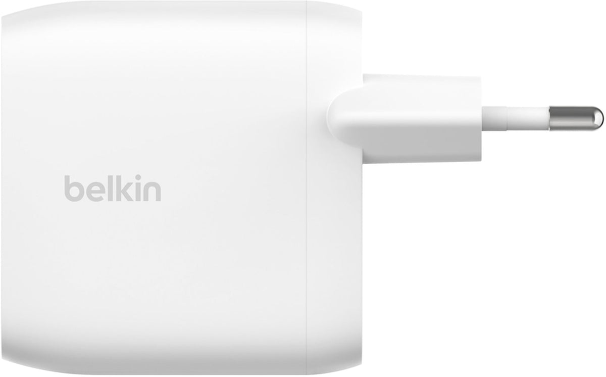 Belkin BoostCharge Pro Dual USB-C Wall Charger 60W WCB010vfWH – 3A, White