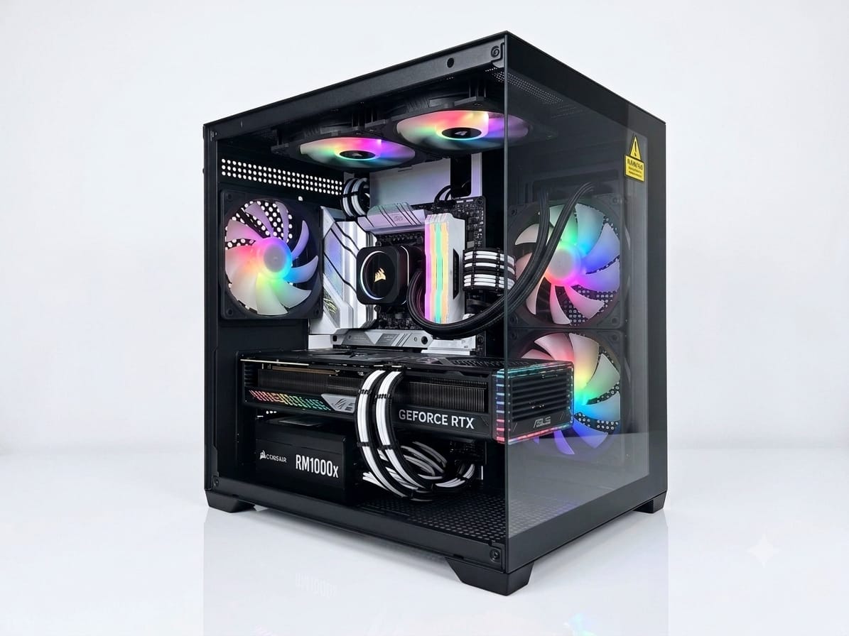 CASTLE IN THE SKY M-ATX WITH 5 FAN RGB GAMING CASE
