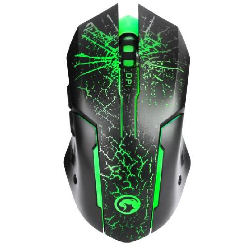 Marvo Scorpion M207 Backlight With Rubber Scroll Wheel And Optical Sensor Gaming Mouse - Black