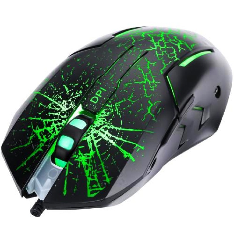 Marvo Scorpion M207 Backlight With Rubber Scroll Wheel And Optical Sensor Gaming Mouse - Black