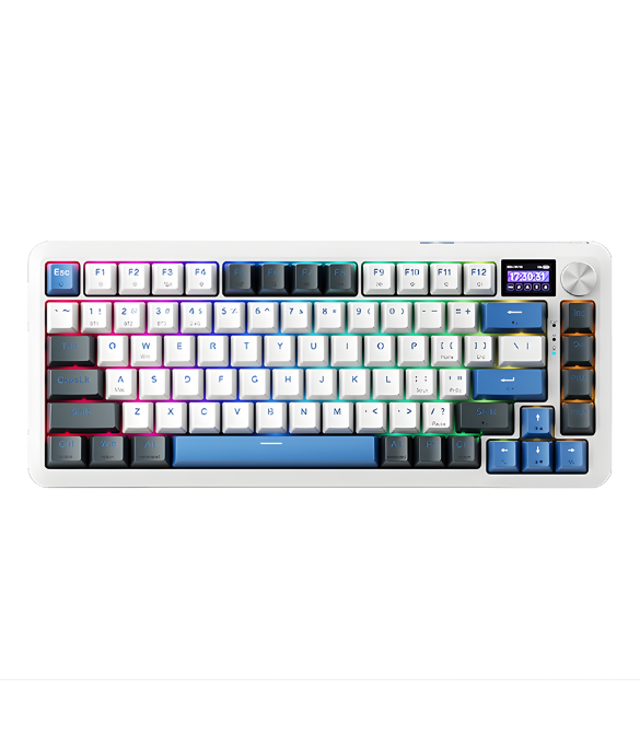 Machenike K500F-B81W Tri-mode GR Silver Switch RGB Navy Machenike K500F-B81W Tri-mode GR Silver Switch RGB Navy