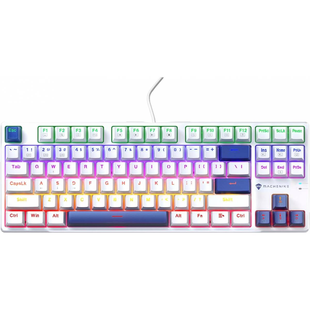 Machenike K500B-B87 Wired Mechanical Keyboard – 87-Key Red Switches Ho ...