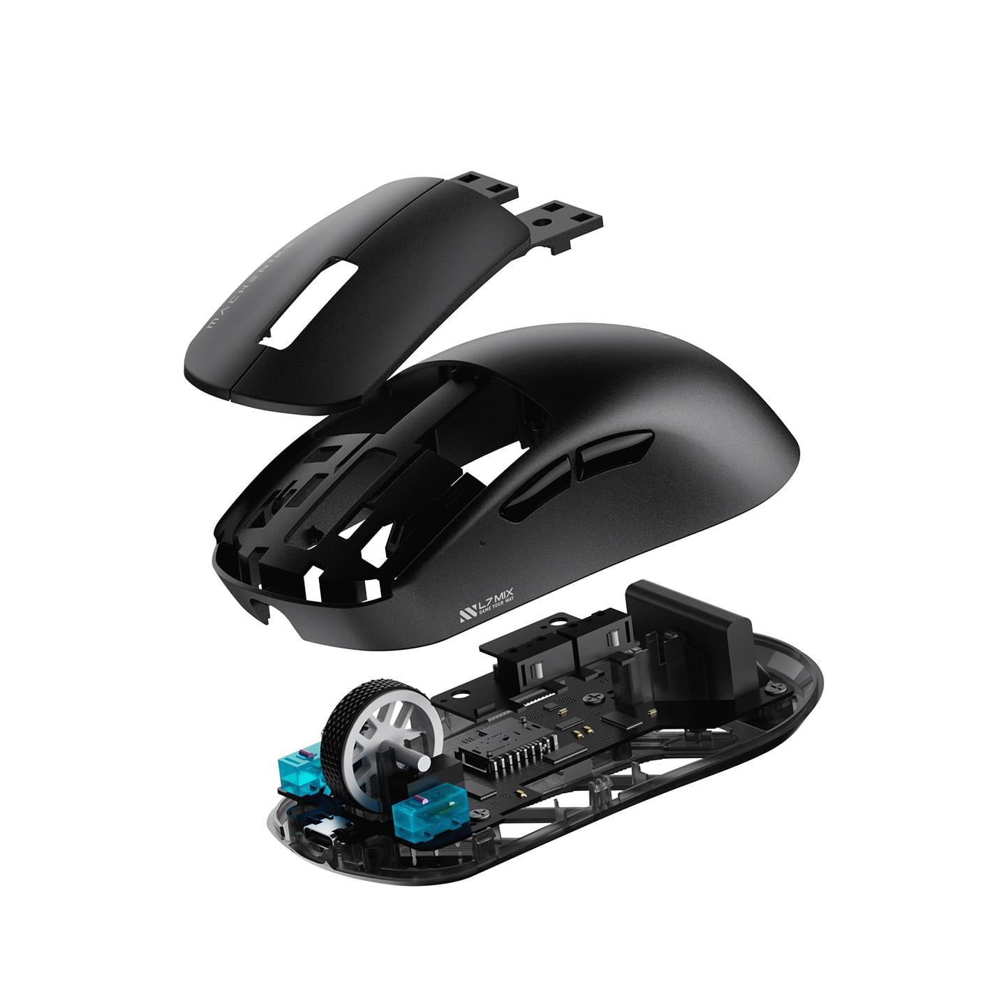 Machenike L7 Mix Tri-mode Mouse 3395 - Black