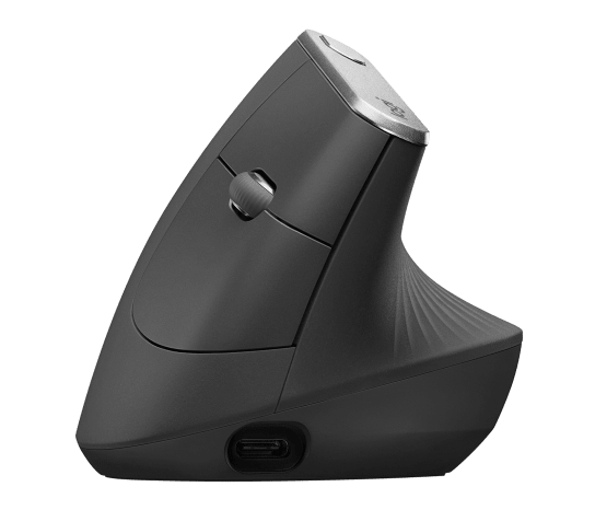Logitech MX Vertical Ergonomic Wireless Mouse - Black
