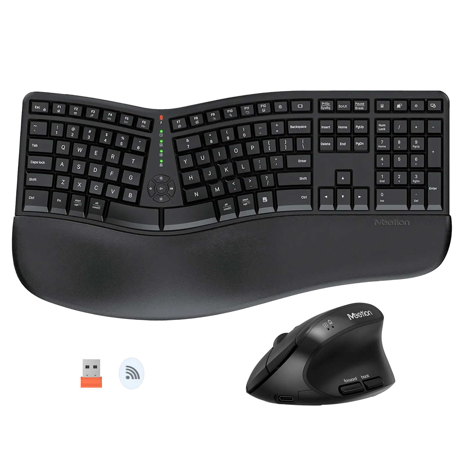 Meetion Director C Wireless Ergonomic Keyboard And Mouse Combo