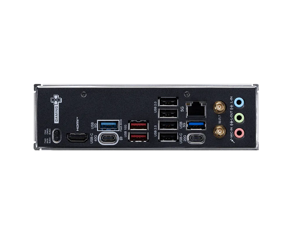 MSI X870E Gaming Plus WiFi 7 ATX AMD AM5 SPS VRM DDR5