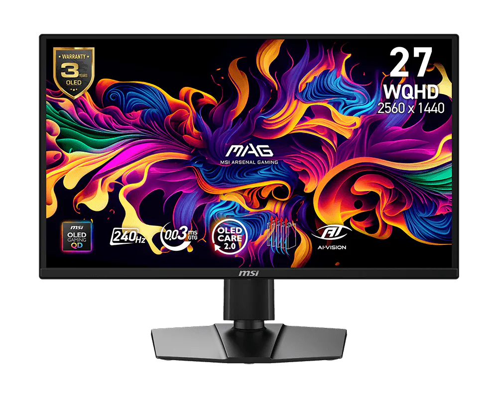 MSI MAG 272QP QD-OLED X24 2K WQHD, 240Hz, 0.03ms Response, HDR400 Gaming Monitor MSI MAG 272QP QD-OLED X24 2K WQHD, 240Hz, 0.03ms Response, HDR400 Gaming Monitor