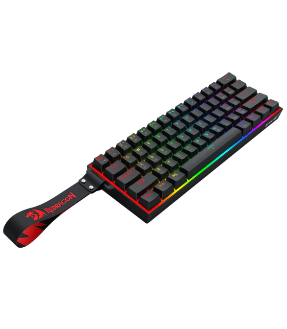 REDRAGON FIZZ MAGNETIC 60% KEYBOARD - BLACK