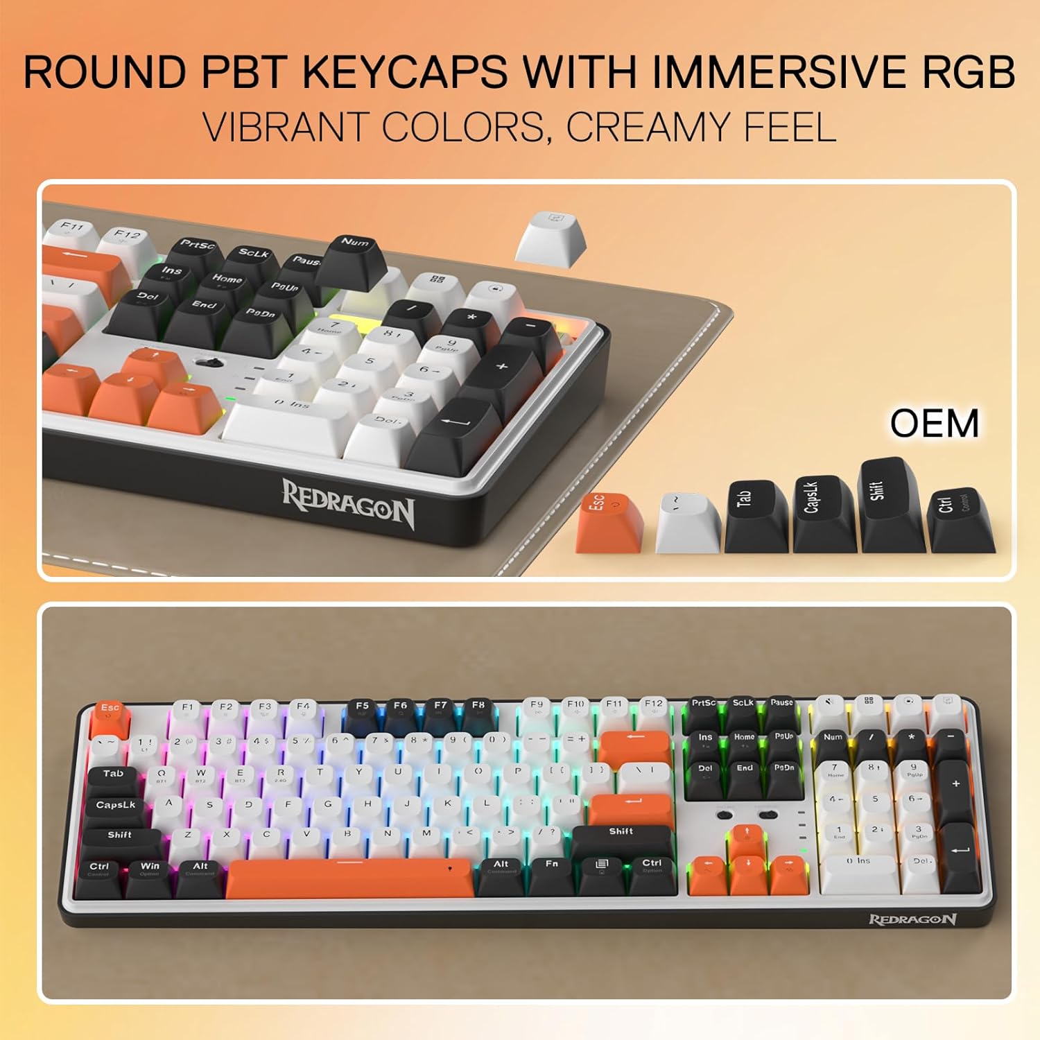 REDRAGON WYVERN PRO K689WBO-RGB-PRO WIRELESS KEYBOARD