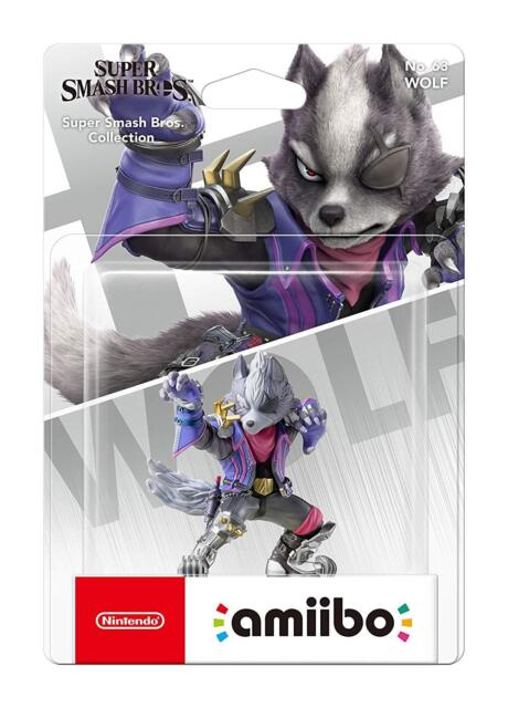Nintendo Amiibo Wolf No. 63 - Super Smash Bros. Nintendo Amiibo Wolf No. 63 - Super Smash Bros.