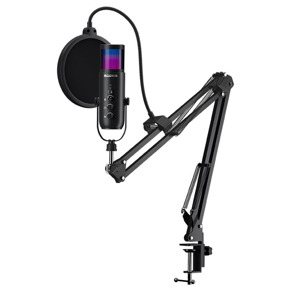 Sades Otus Gaming Microphone - Black