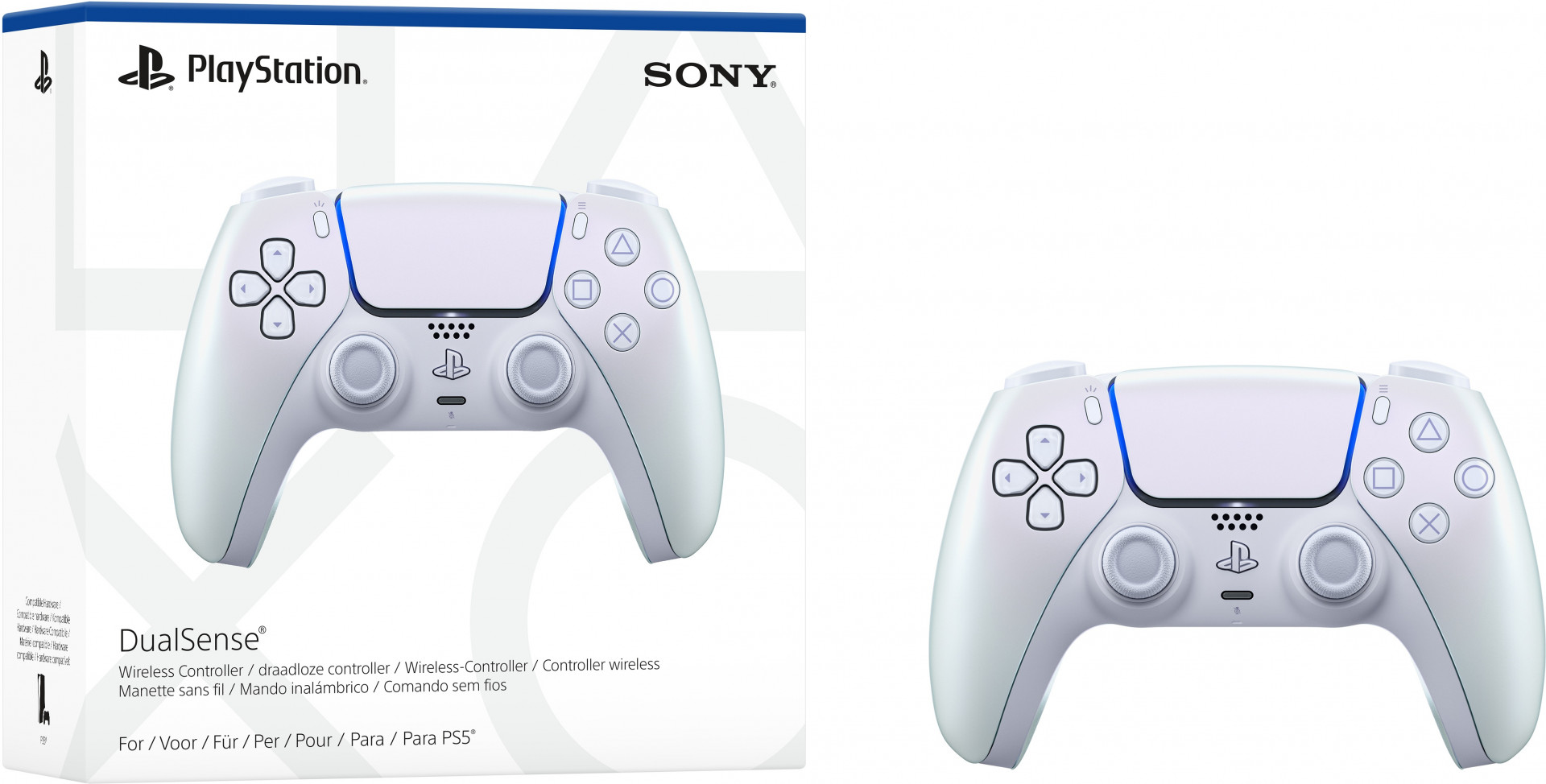 PlayStation 5 DualSense Wireless Controller - Chroma Pearl