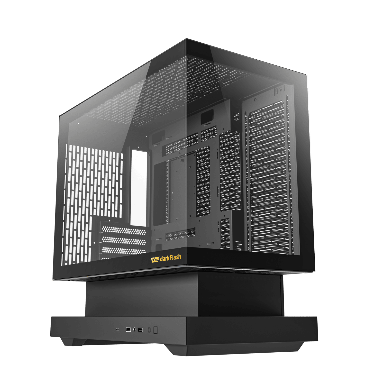 DARKFLASH FLOATRON F1 M-ATX Black PC Gaming Case