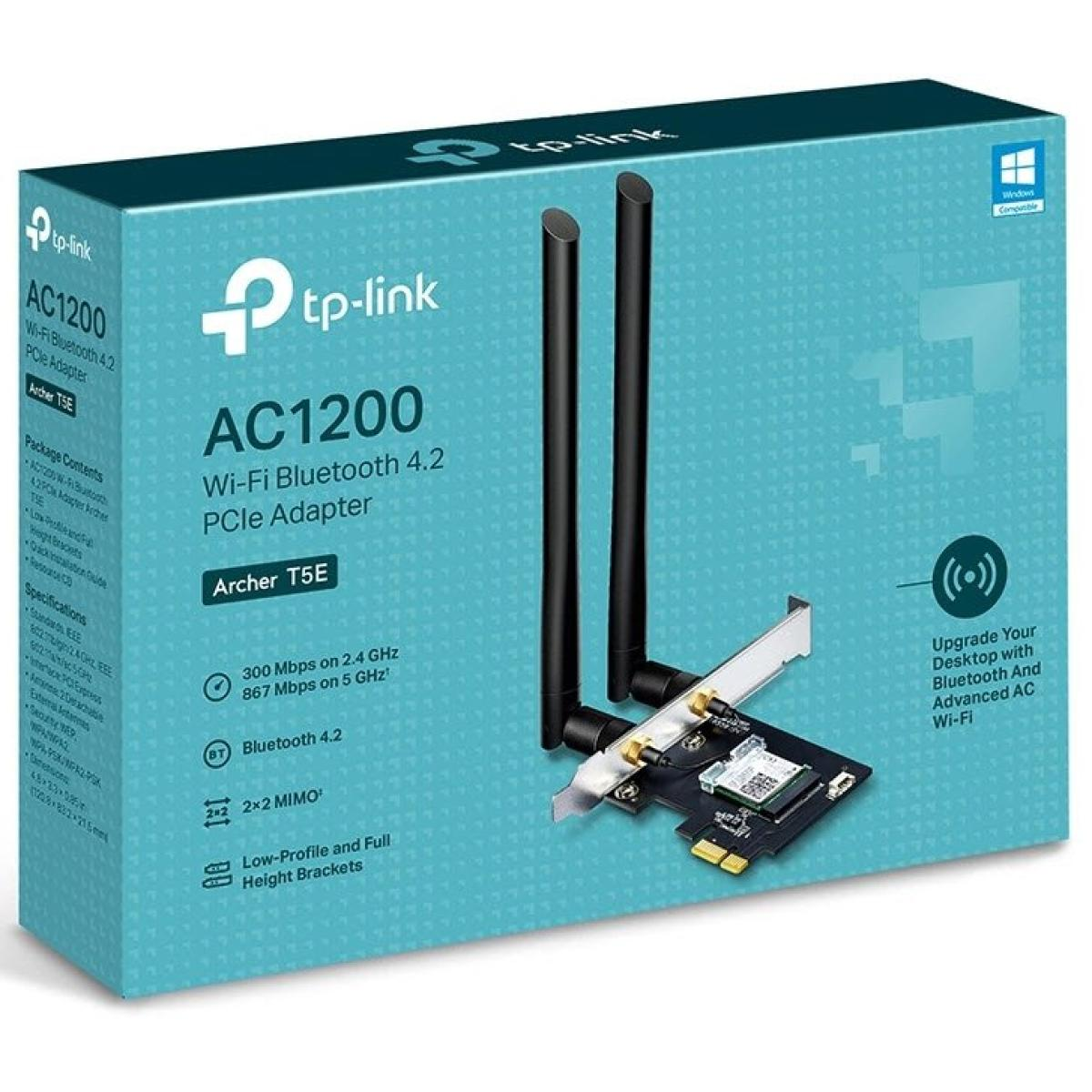 TP-Link Archer T5E AC1200 Wi-Fi Bluetooth 4.2 PCIe Adapter