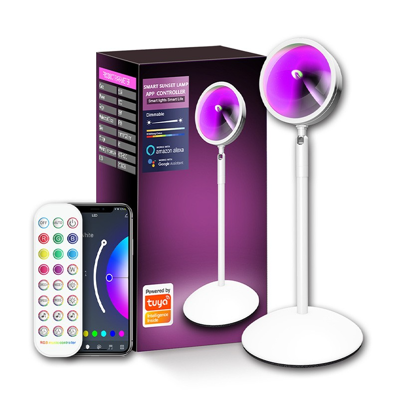 Tuya WiFi Smart Sunset Lamp - White Tuya WiFi Smart Sunset Lamp - White