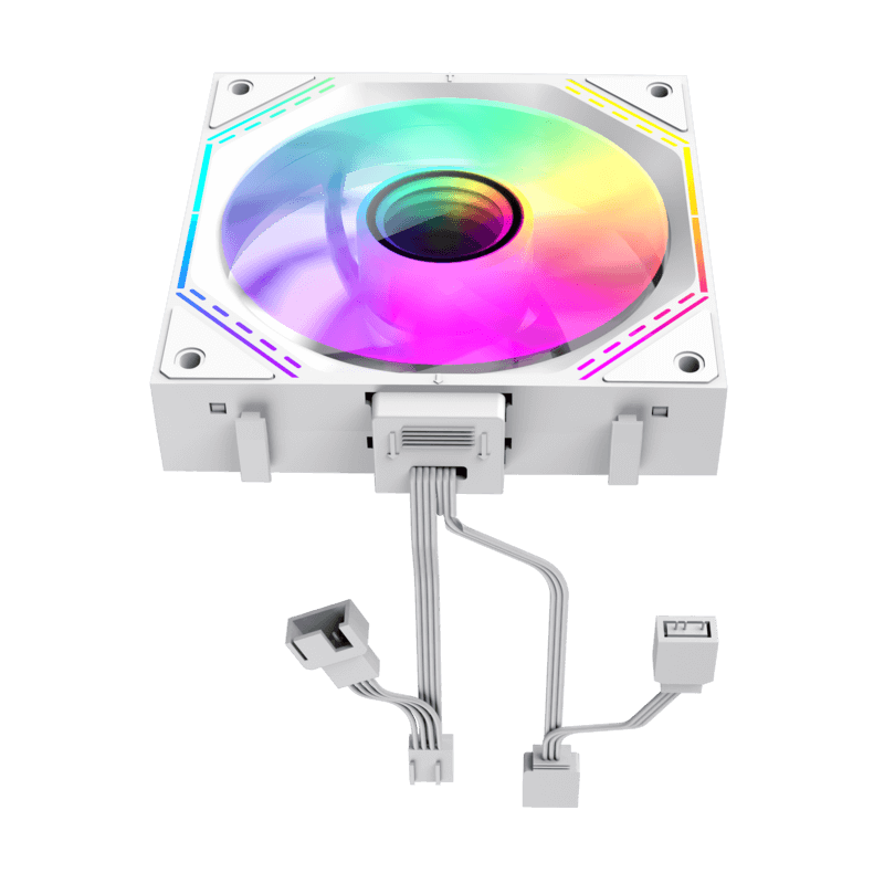 GameMax FN12A-S3I-W, 120mm White frame ARGB Fan x3 120mm Cooling Fan