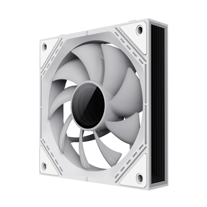 GameMax FN12A-S3I-W, 120mm White frame ARGB Fan x3 120mm Cooling Fan