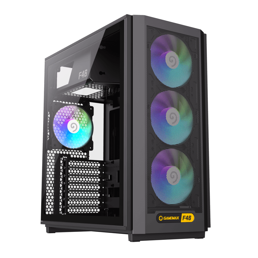 GameMax F46 BK ATX Gaming PC Case