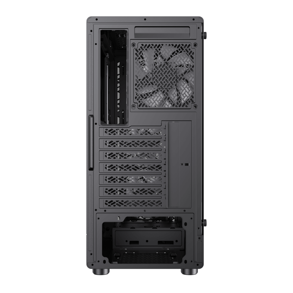 GAMEMAX Forge AB Black Tempered Glass USB3.0 and Type C Mid Tower 6 x ARGB Fans (Pre-Installed) ATX Gaming Case