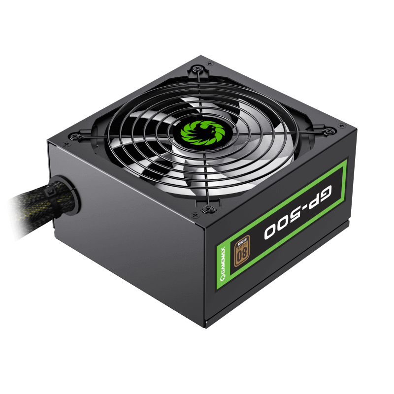GameMax GP-500 500W 80+ Bronze Power Supply - Black