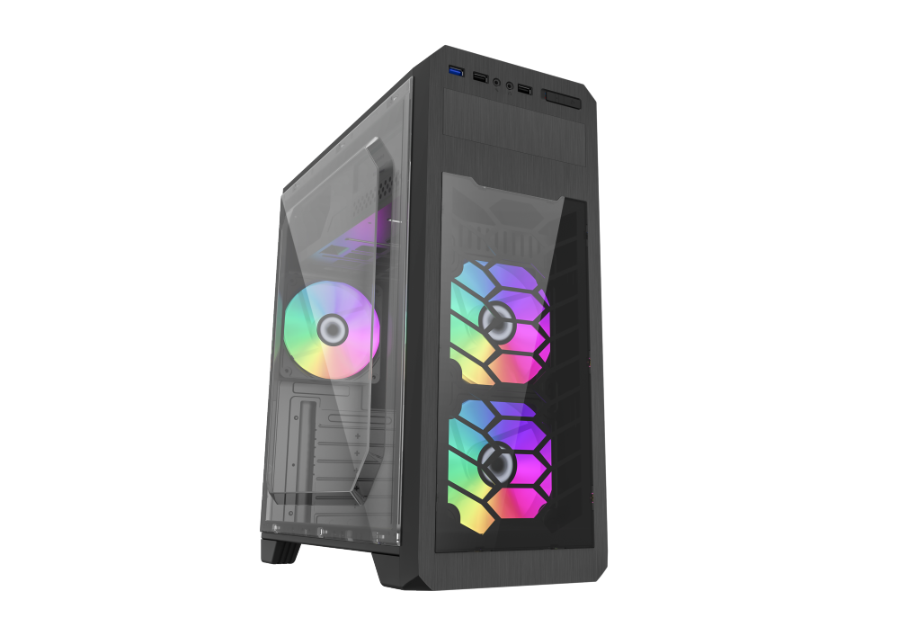 GameMax G563 Mid-Tower ATX Gaming Case BK