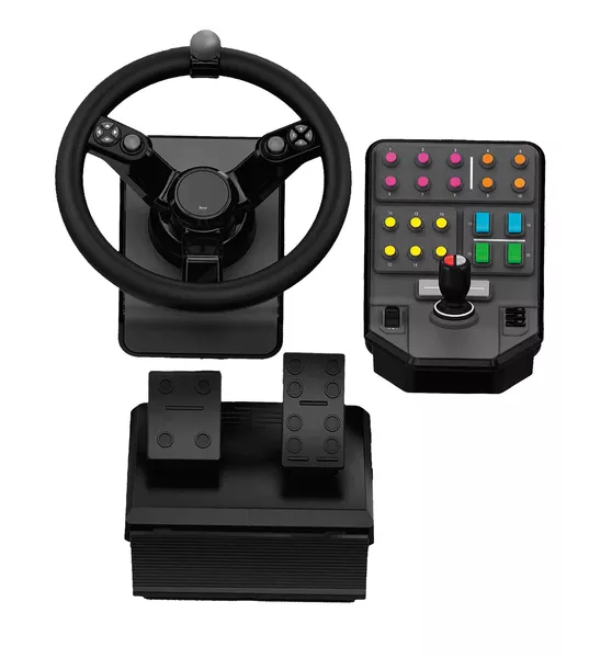 Logitech G Saitek Farm Heavy Equipment Bundle Simulation Gear - Black