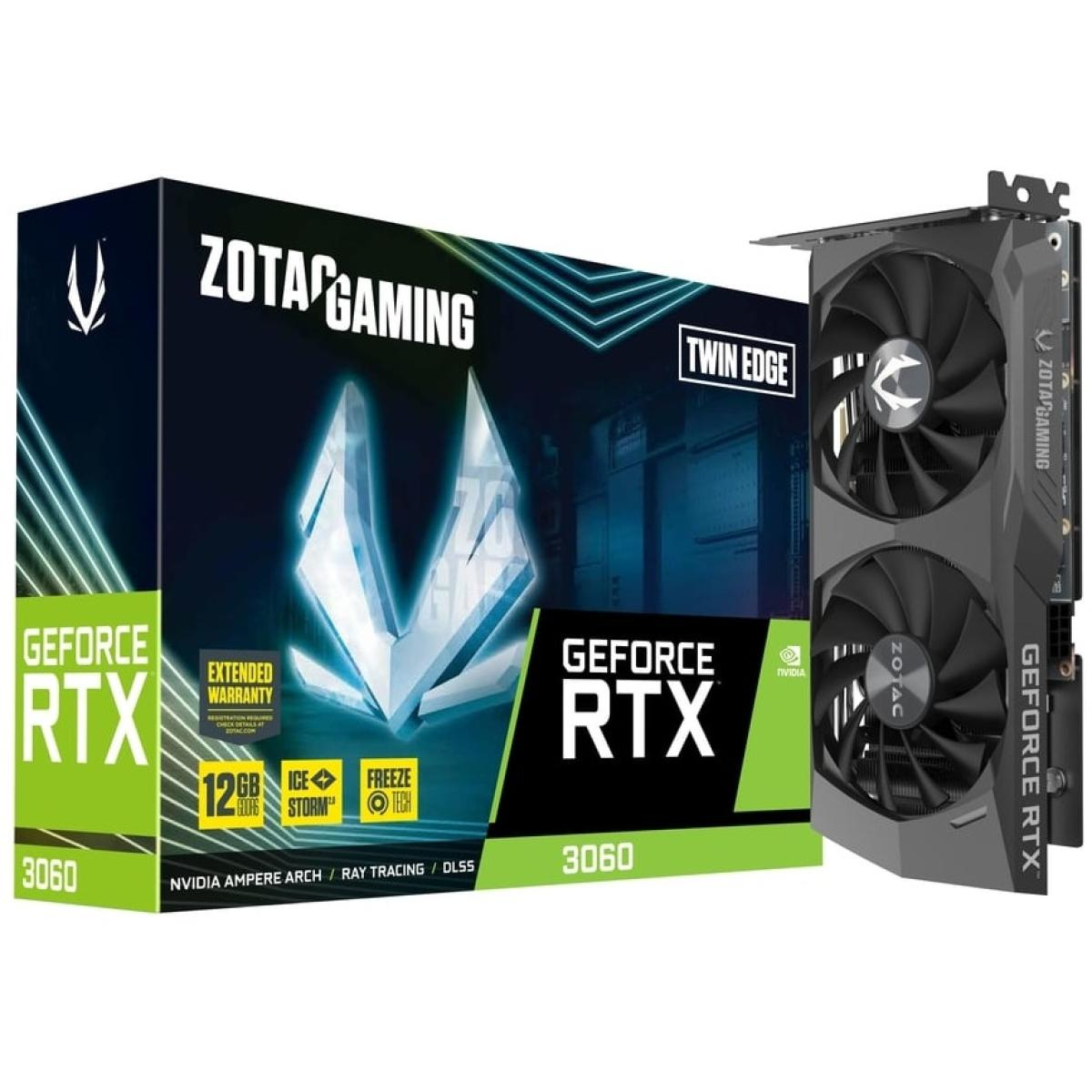 ZOTAC GAMING GeForce RTX 3060 Twin Edge 12GB GDDR6 - Graphics Card