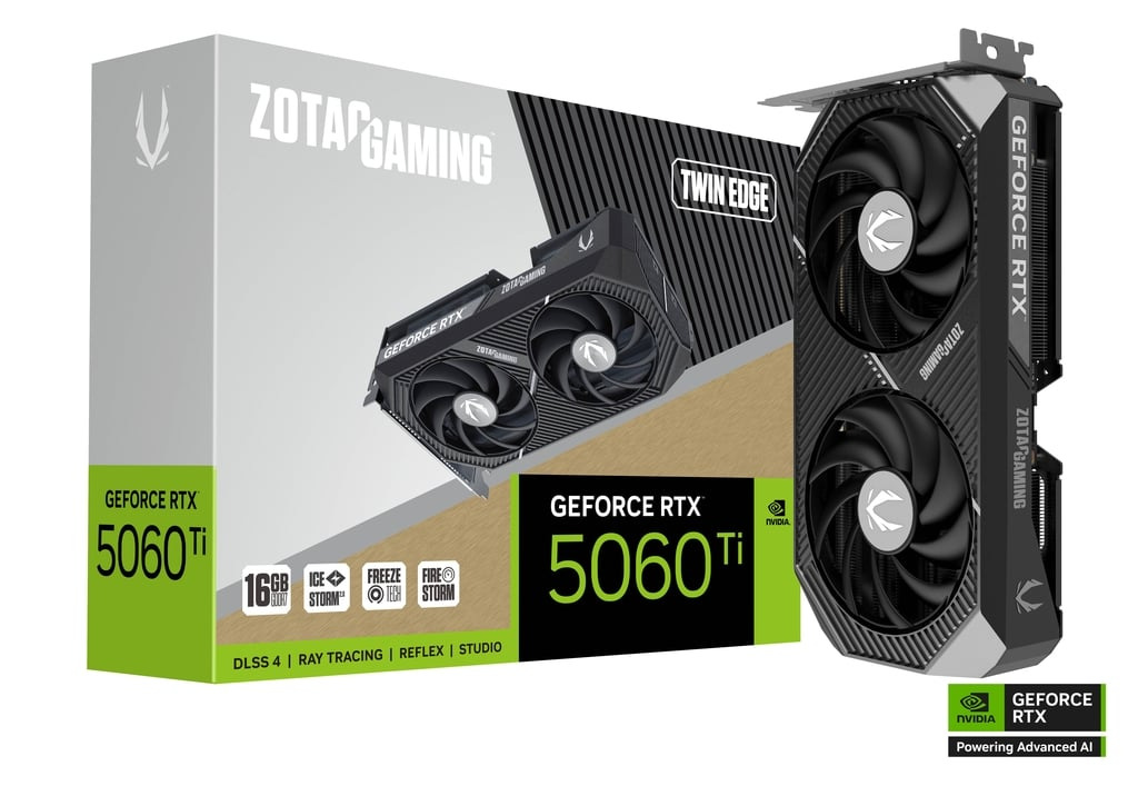 ZOTAC GAMING GeForce RTX 5060 Ti Twin Edge 16GB GDDR7 - Graphics Card