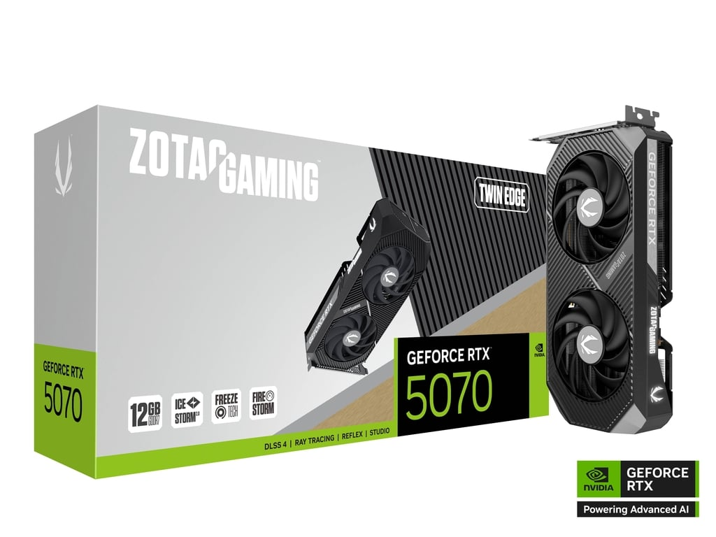 ZOTAC GAMING GeForce RTX 5070 Twin Edge 12GB GDDR7 - Graphics Card