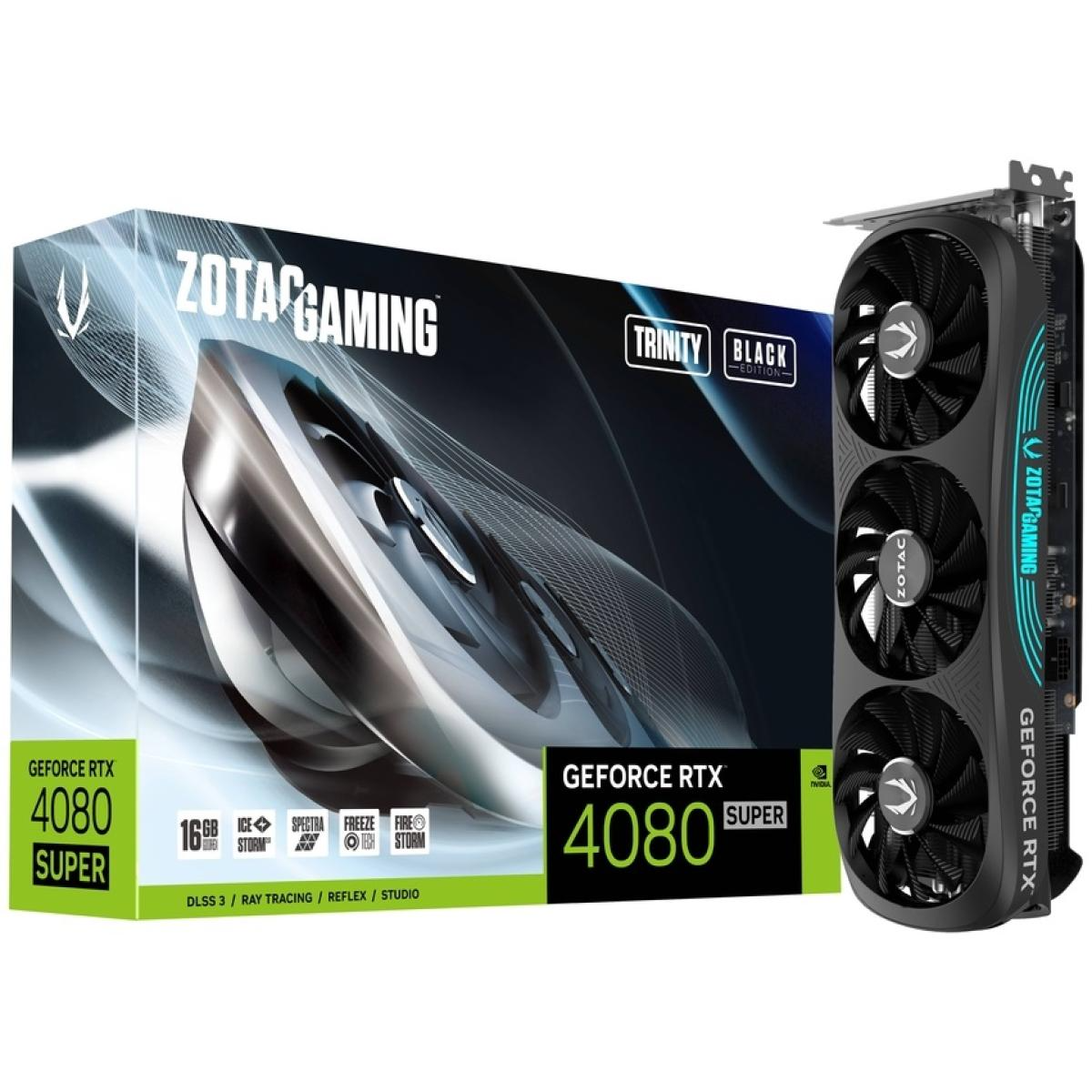 ZOTAC GAMING GeForce RTX 4080 SUPER Trinity Black Edition 16GB GDDR6X - Graphics Card