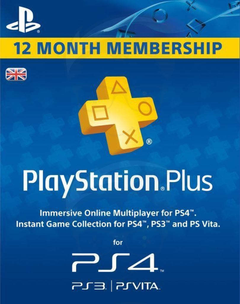 Playstation Plus 12 Months Membership Card (Uk)