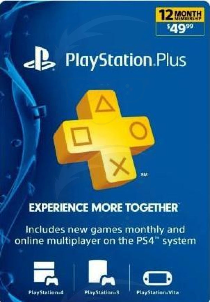 Playstation Plus 12 Months Membership Card (Usa)