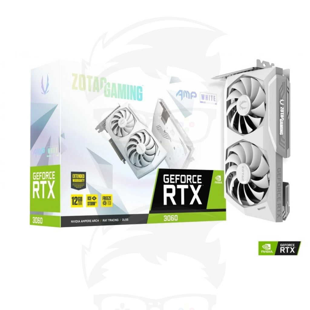ZOTAC GAMING GeForce RTX 3060 AMP White Edition 12GB GDDR6- Graphics Card