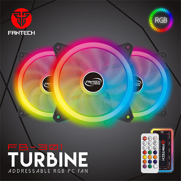 FANTECH FB-301 TURBINE RGB ADDRESSABLE PC FAN