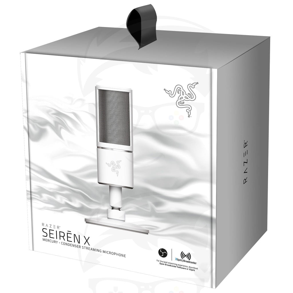 Razer Seiren X USB Streaming Microphone Mercury - WHITE