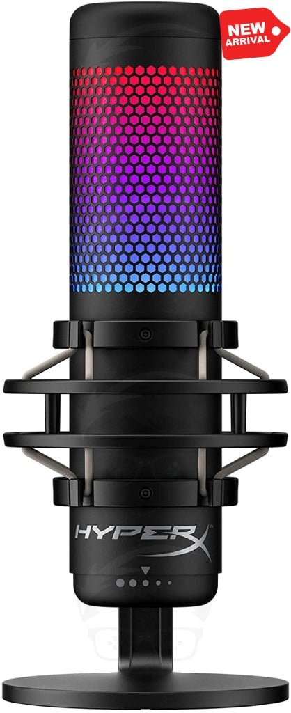 HyperX QuadCast S – RGB USB Condenser Microphone for PC, PS4, PS5 and Mac