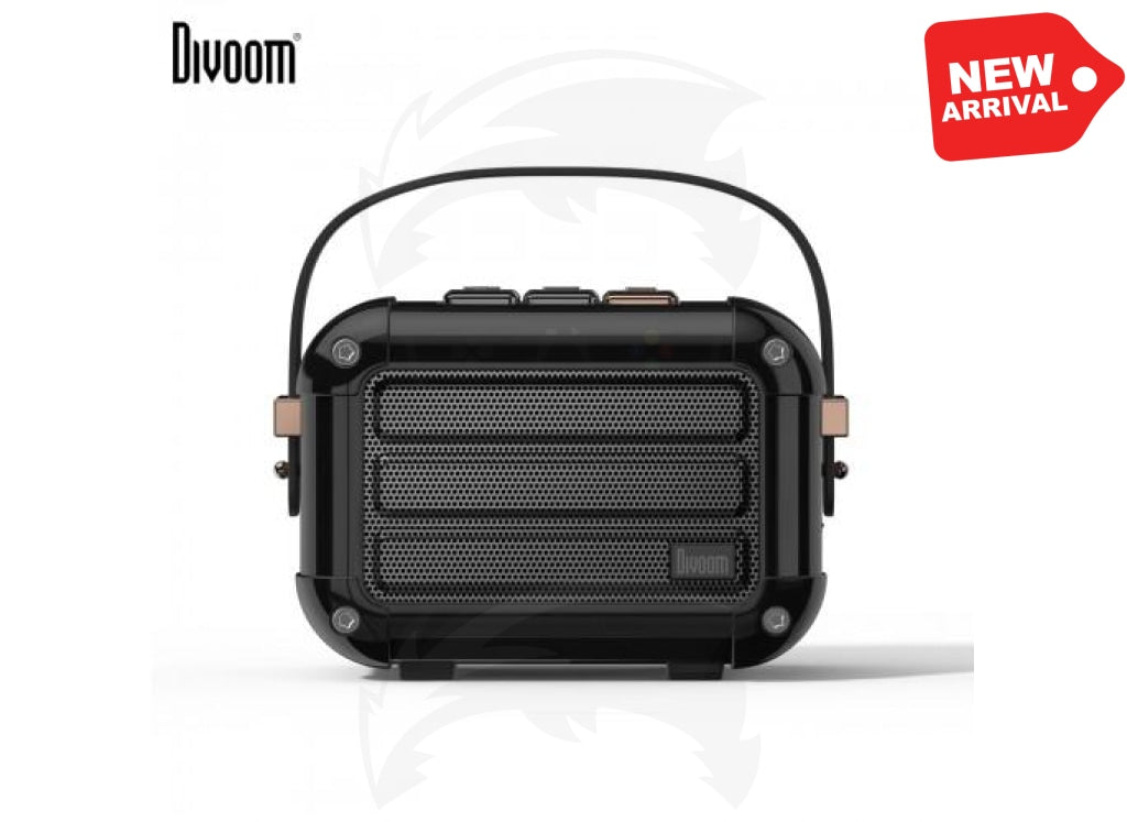 Divoom Macchiato - Vintage Bluetooth Speaker - (Black)